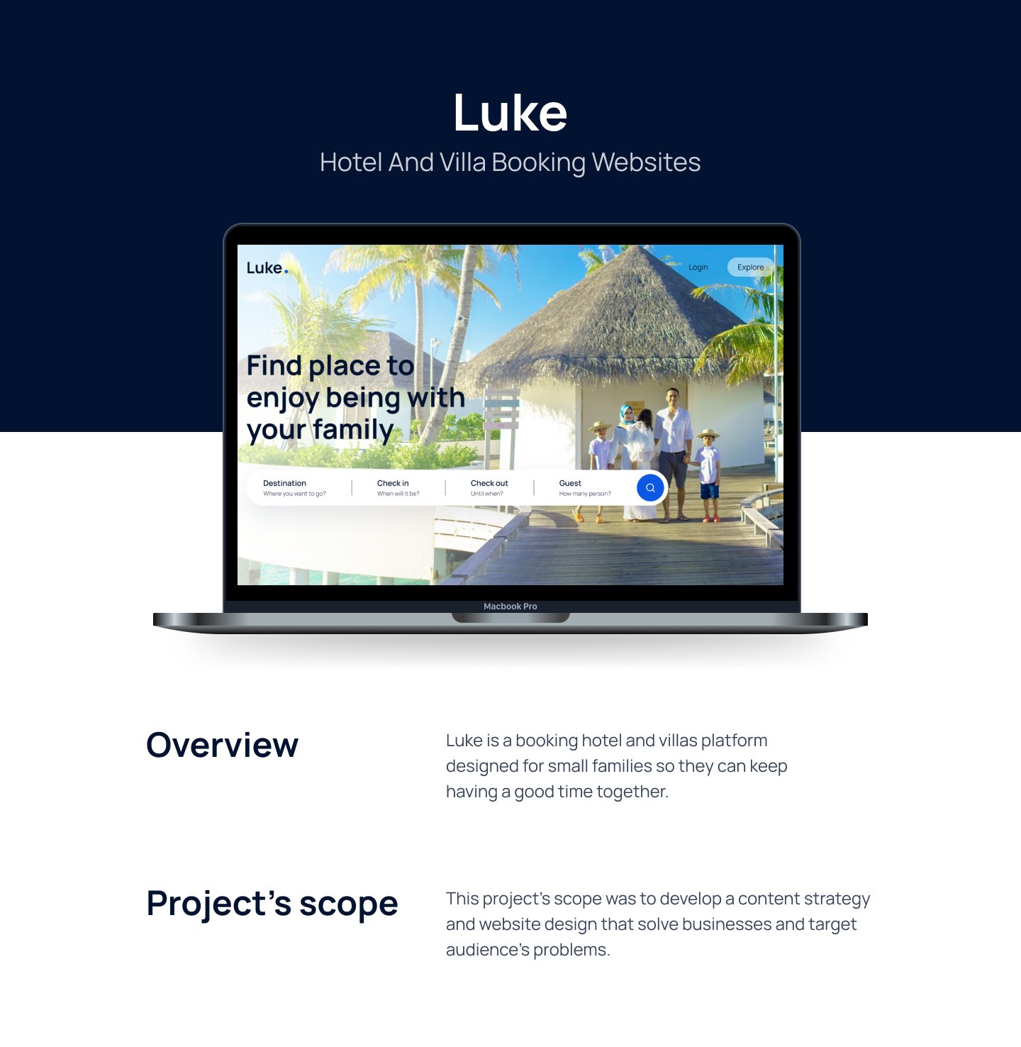 Luke - Travel Website